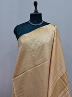 Dark Beige Bamboo Silk Saree 1