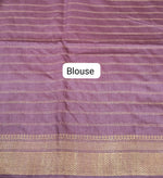 Dark Onion Pink Bamboo Silk Saree Blouse