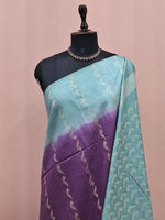 Purple Bamboo Silk Saree 1