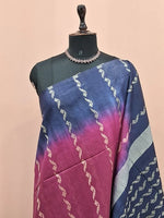 Wine Bamboo Silk Saree  1
