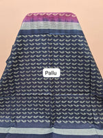 Wine Bamboo Silk Saree Pallu