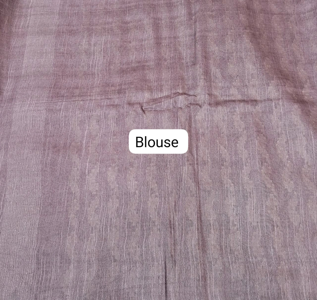 Reddish Pink Bamboo Silk Saree blouse