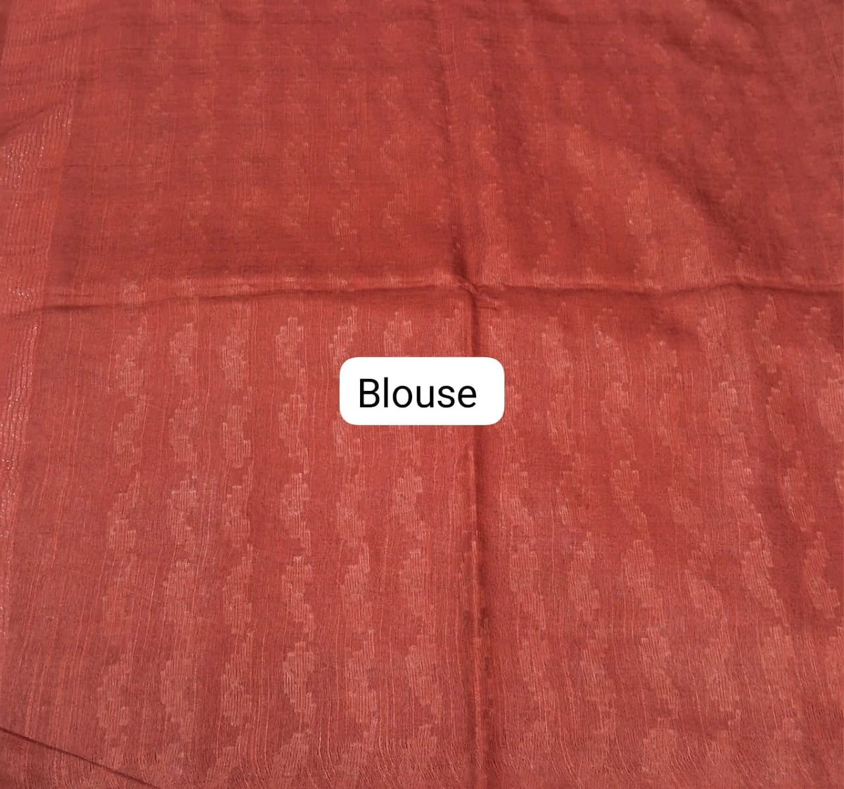 Beige Bamboo Silk Saree Blouse