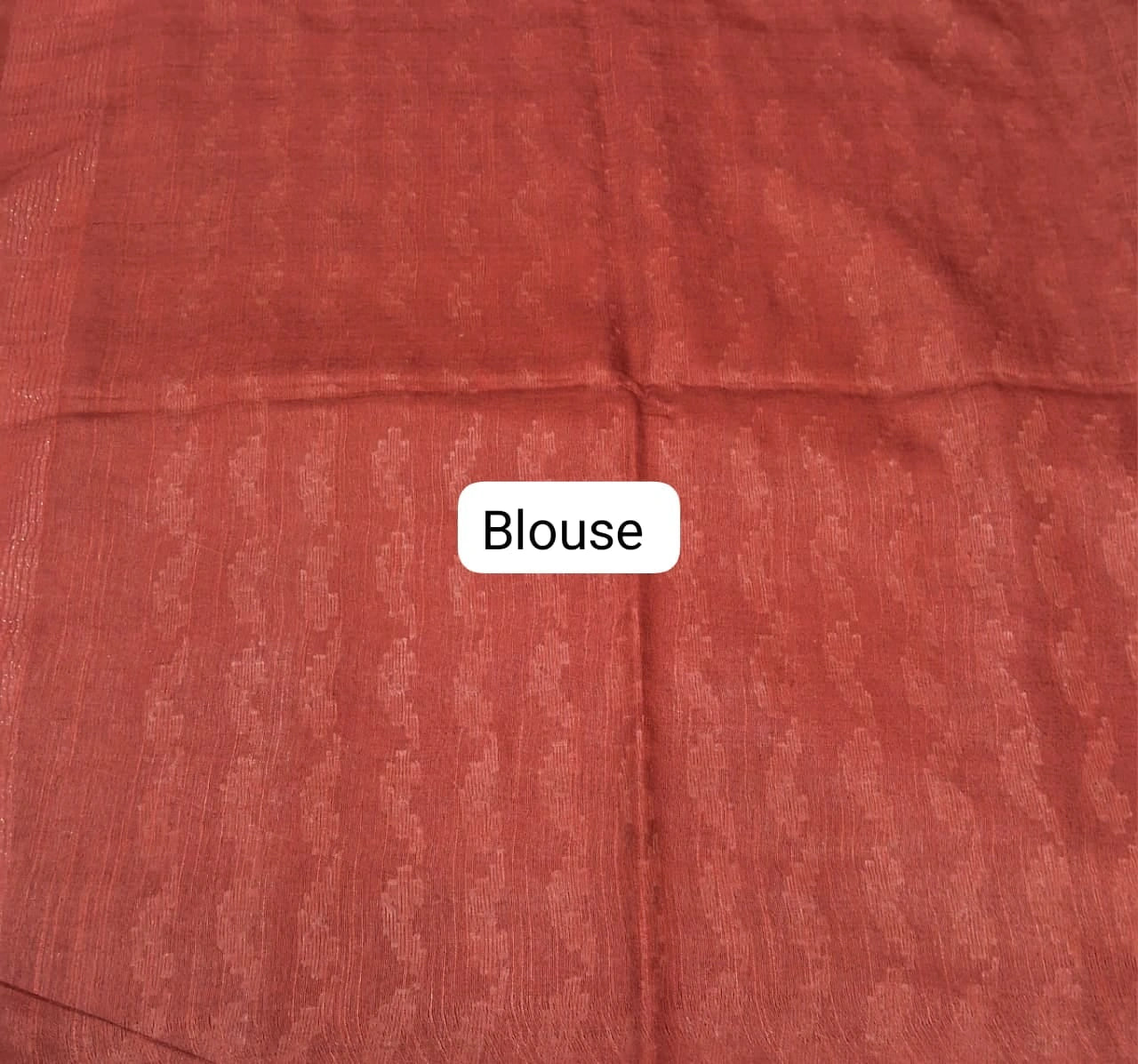 Beige Bamboo Silk Saree Blouse