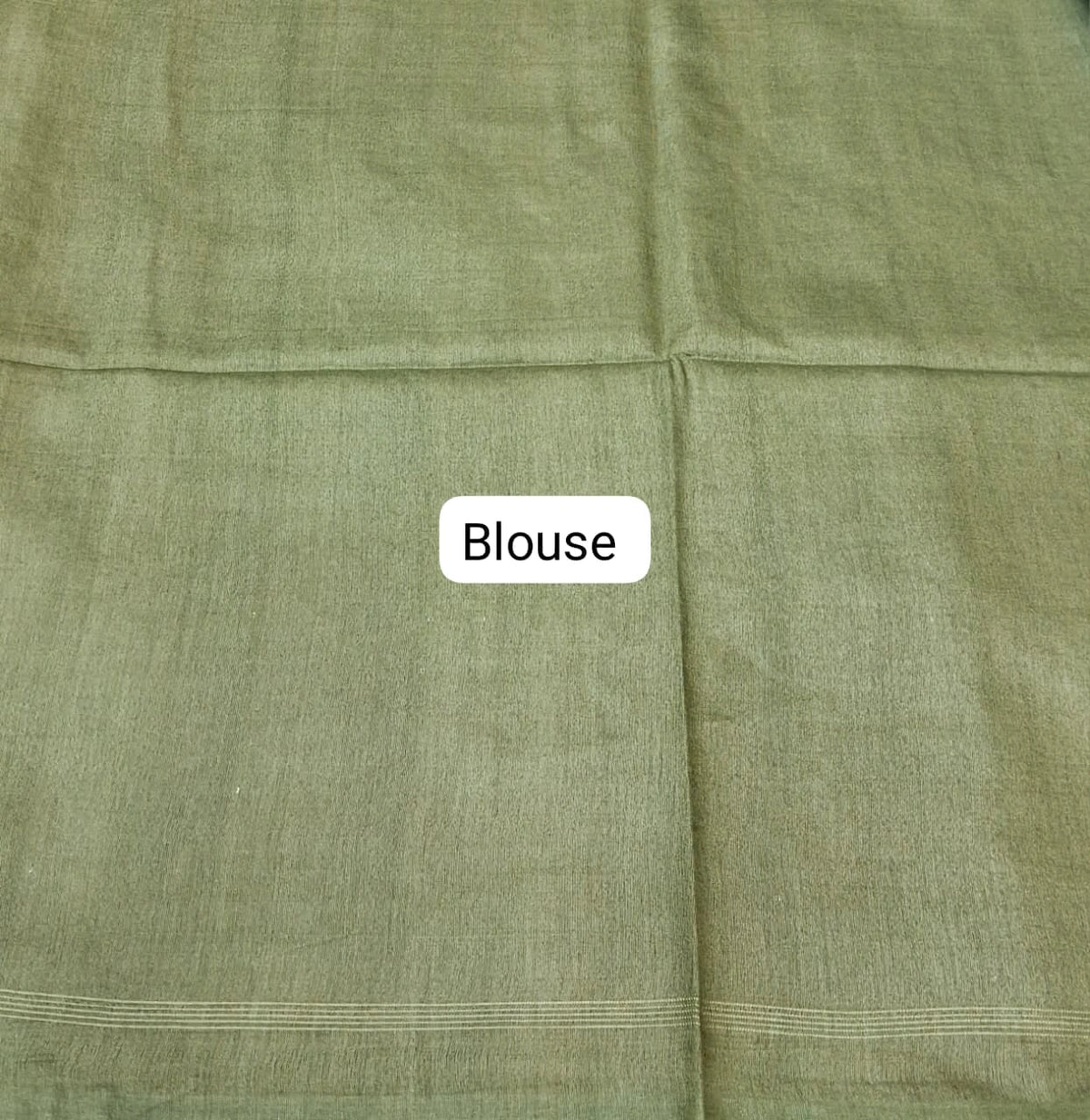 Sky Blue Bamboo Silk Saree Blouse
