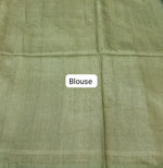 Sky Blue Bamboo Silk Saree Blouse