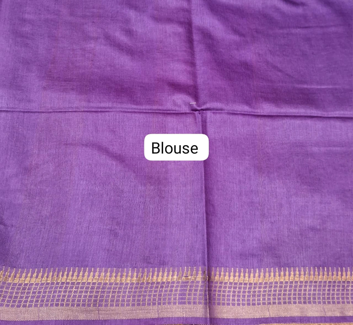 Baby Pink Bamboo Silk Saree Blouse