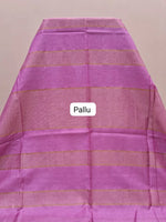 Cream Bamboo Silk Saree pallu