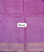 Cream Bamboo Silk Saree blouse