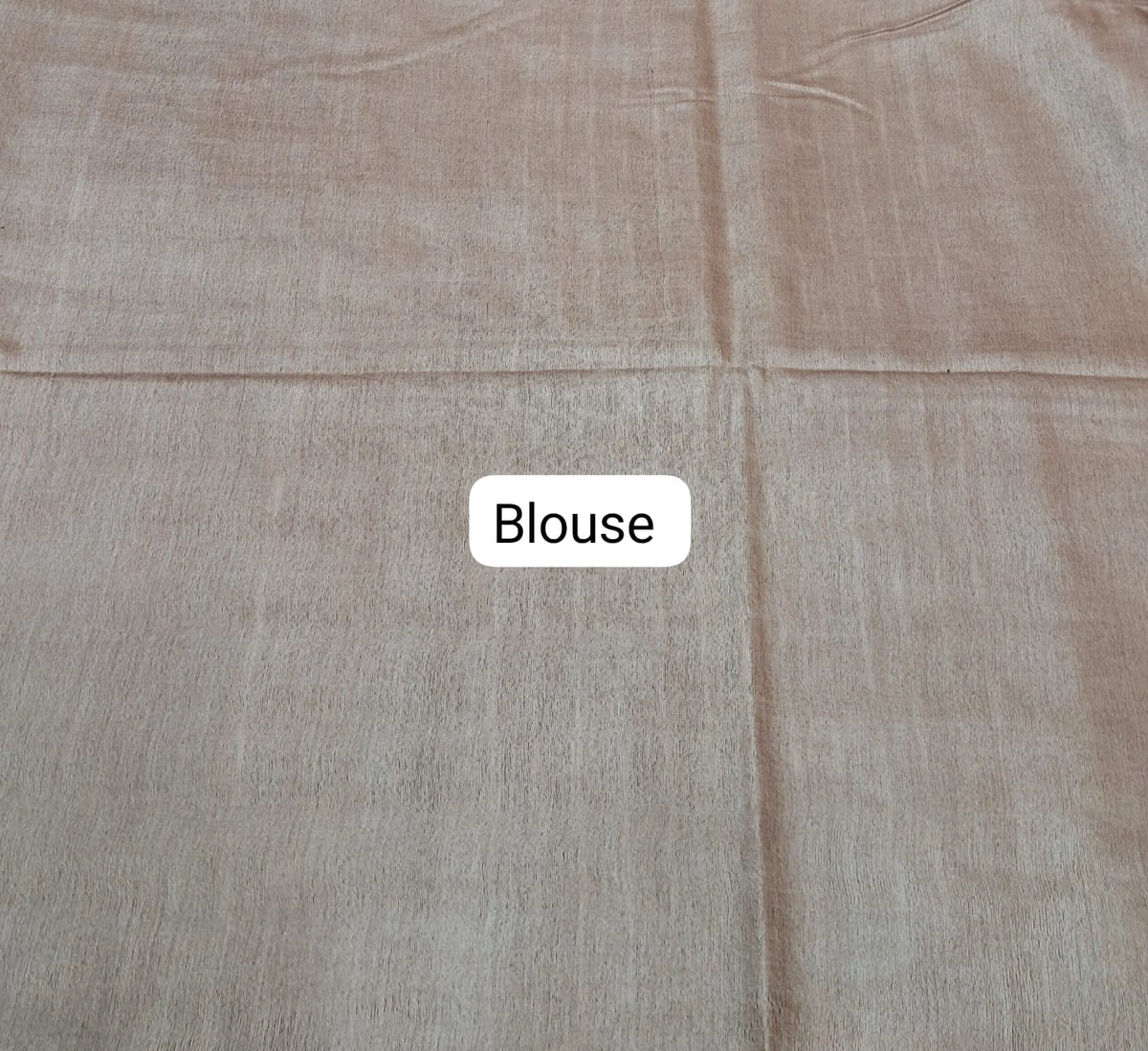 Baby Pink Bamboo Silk Saree Blouse