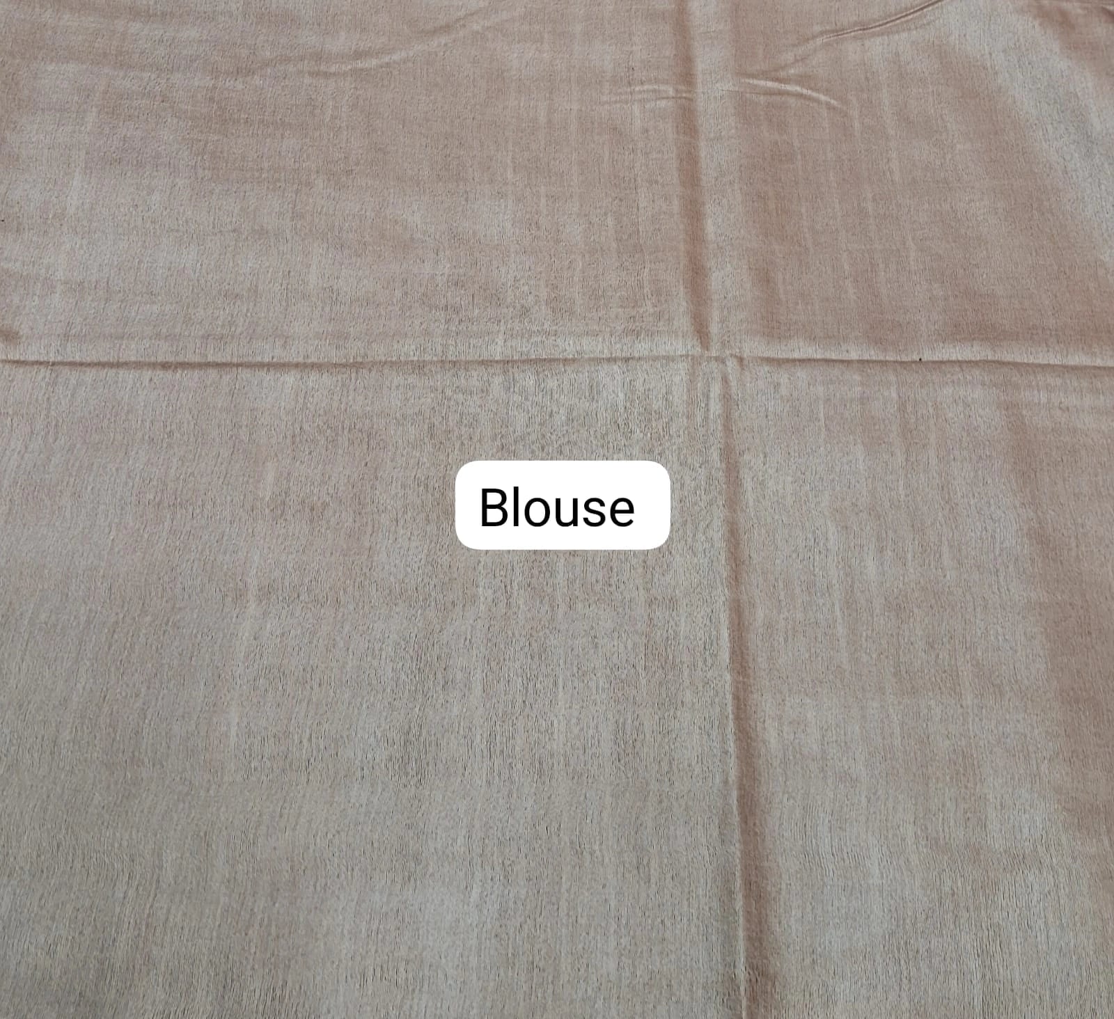 Baby Pink Bamboo Silk Saree Blouse