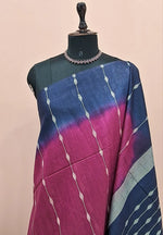 Dark Wine Bamboo Silk Saree 1
