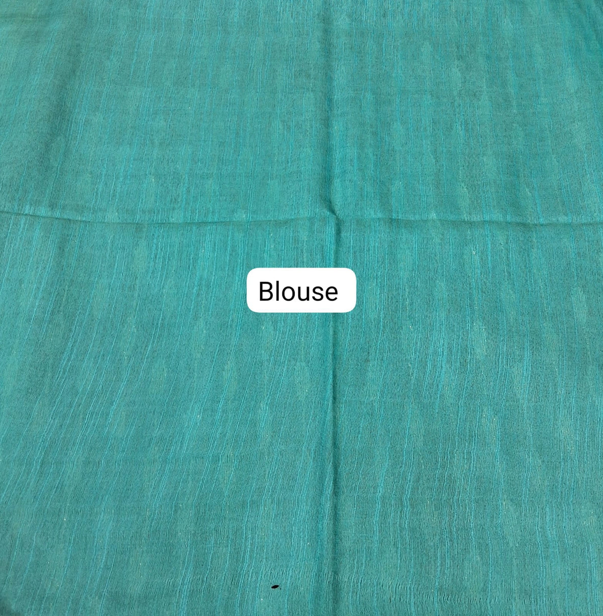 Navy Blue Bamboo Silk Saree blouse