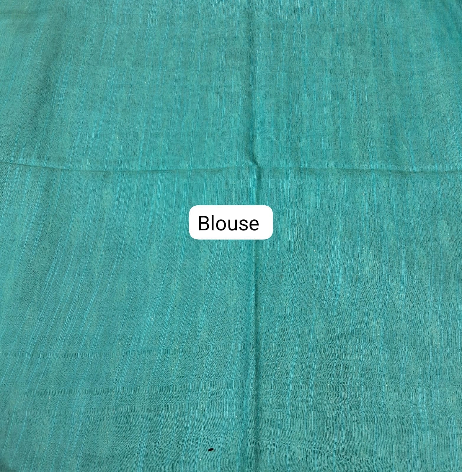 Navy Blue Bamboo Silk Saree blouse