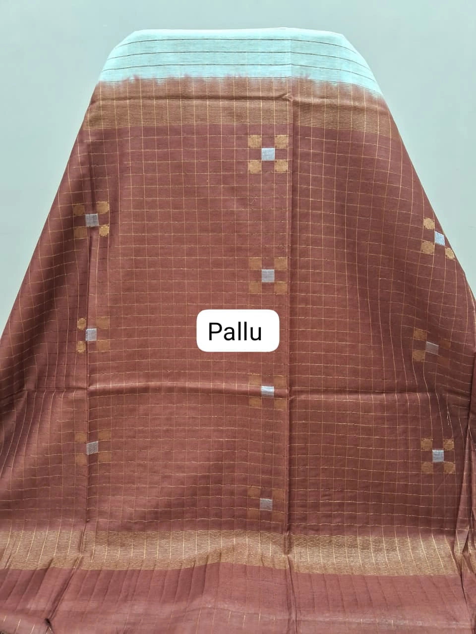 Beige Pure Bamboo Silk Saree 3