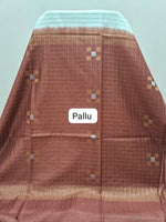 Beige Pure Bamboo Silk Saree 3