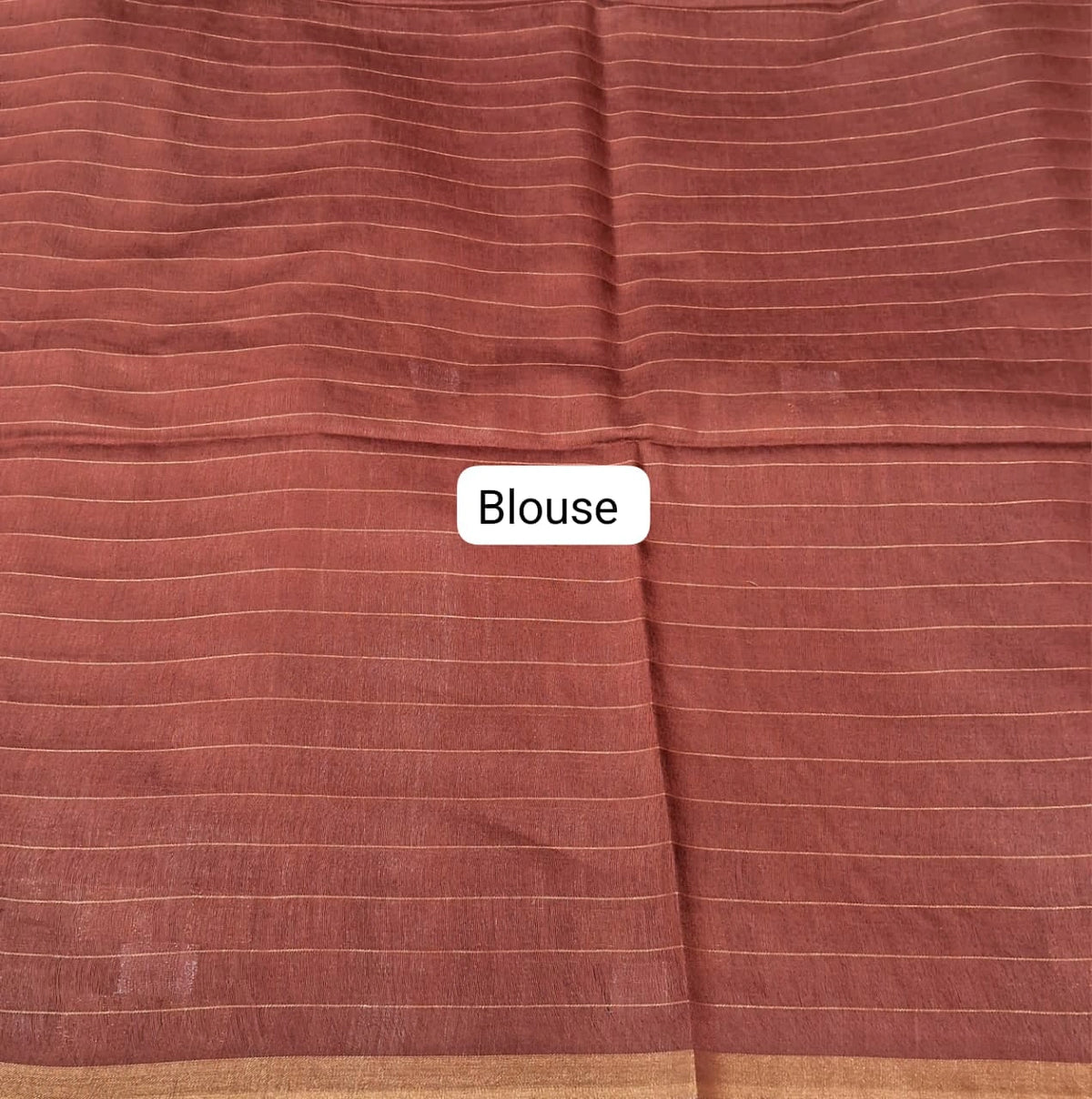 Beige Pure Bamboo Silk Saree 4