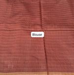 Beige Pure Bamboo Silk Saree 4