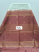 Cream Pure Bamboo Silk Saree Pallu