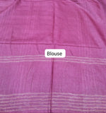 Green Bamboo Silk Saree Blouse