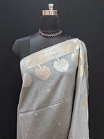 Grey Tussar Saree    