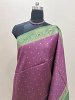 Wine Tussar Saree 