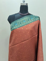 Tangerine Orange Pure Tussar Saree 