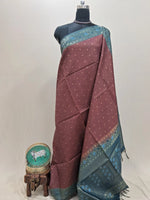 Brown Tussar Saree