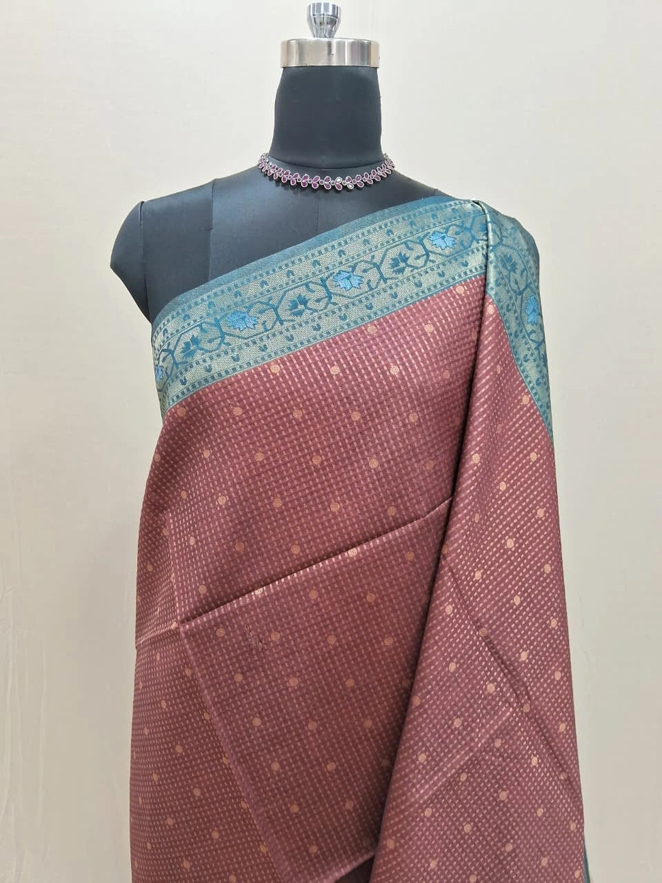 Brown Tussar Saree 
