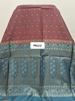 Brown Tussar Saree pallu