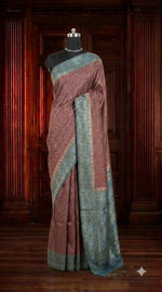 Brown Tussar Saree