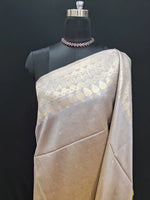 Shaded Mustard Yellow and Grey Tussar Saree 