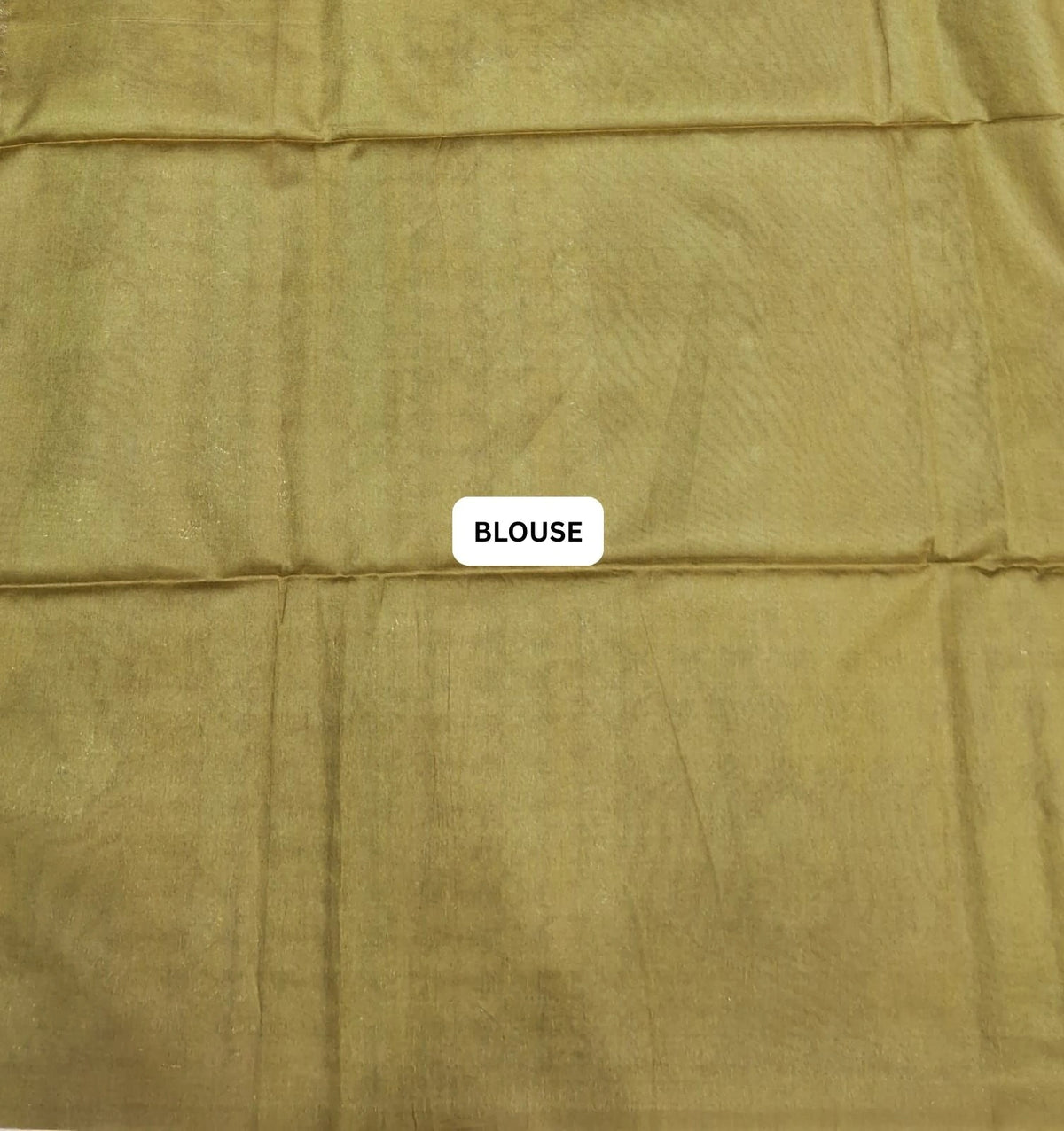 Shaded Mustard Yellow and Grey Tussar Saree blouse