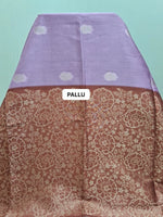 Lavender Tussar Saree pallu