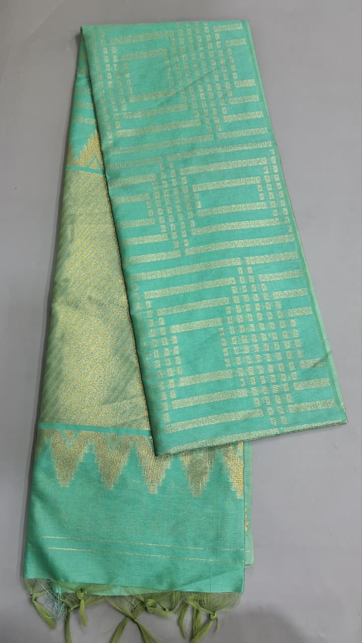 Marine Blue Tussar Saree