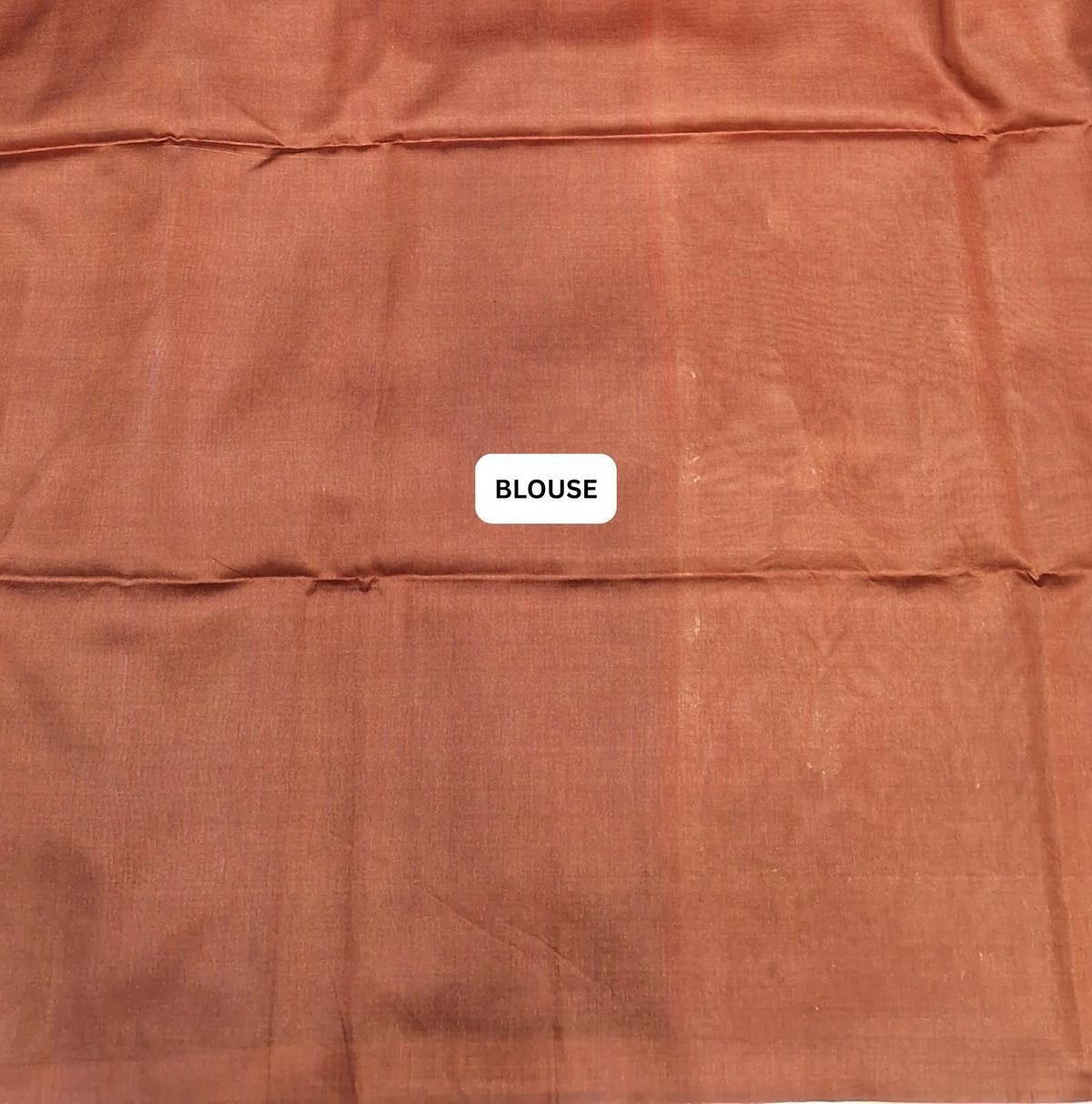 Tangarine Orange Tussar Saree blouse