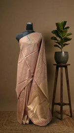 Light Brown Tussar Saree