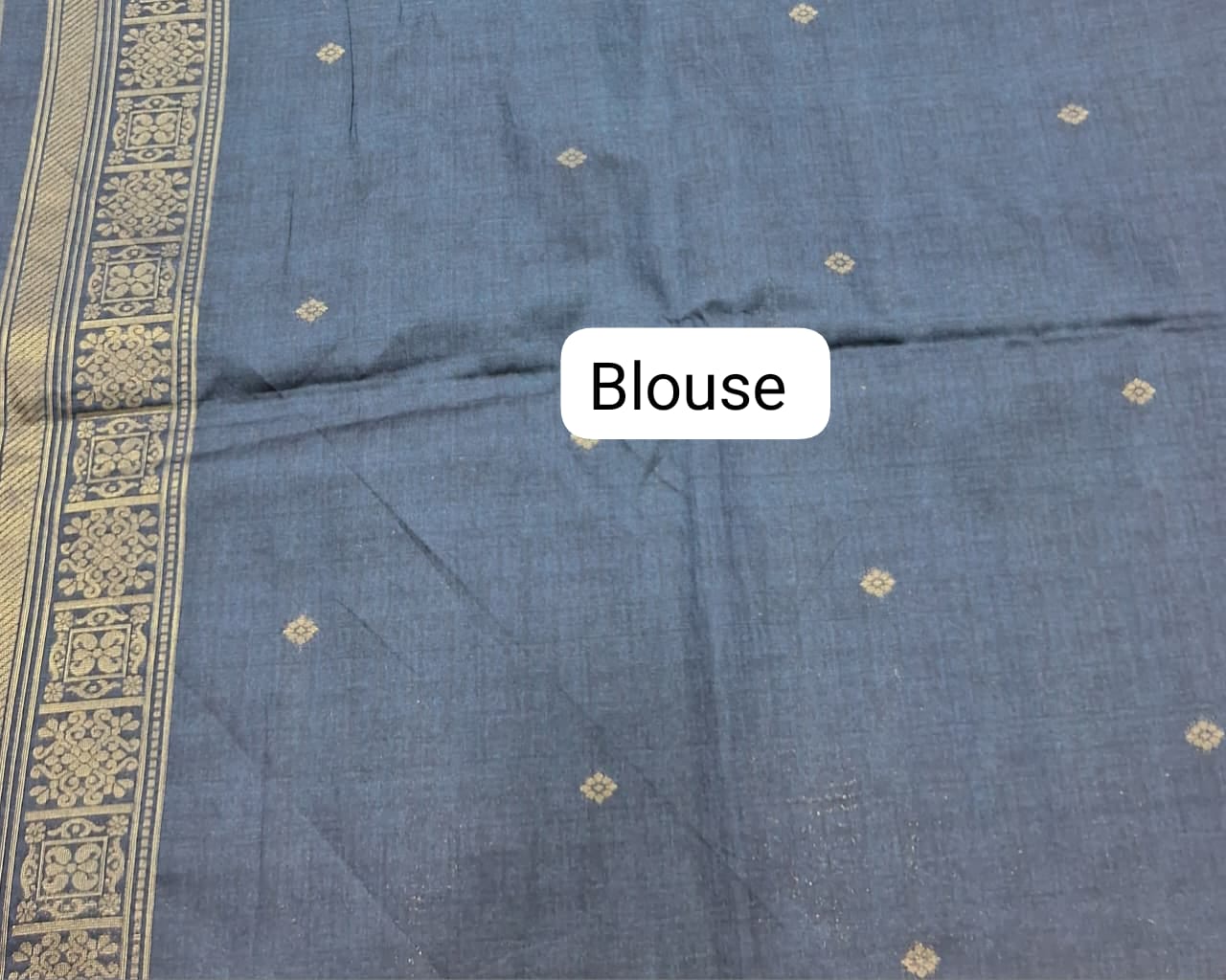 Chocolate Brown Tussar Saree Blouse