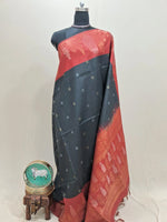 Black Tussar Saree