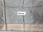 lavender Banarasi Tussar saree blouse
