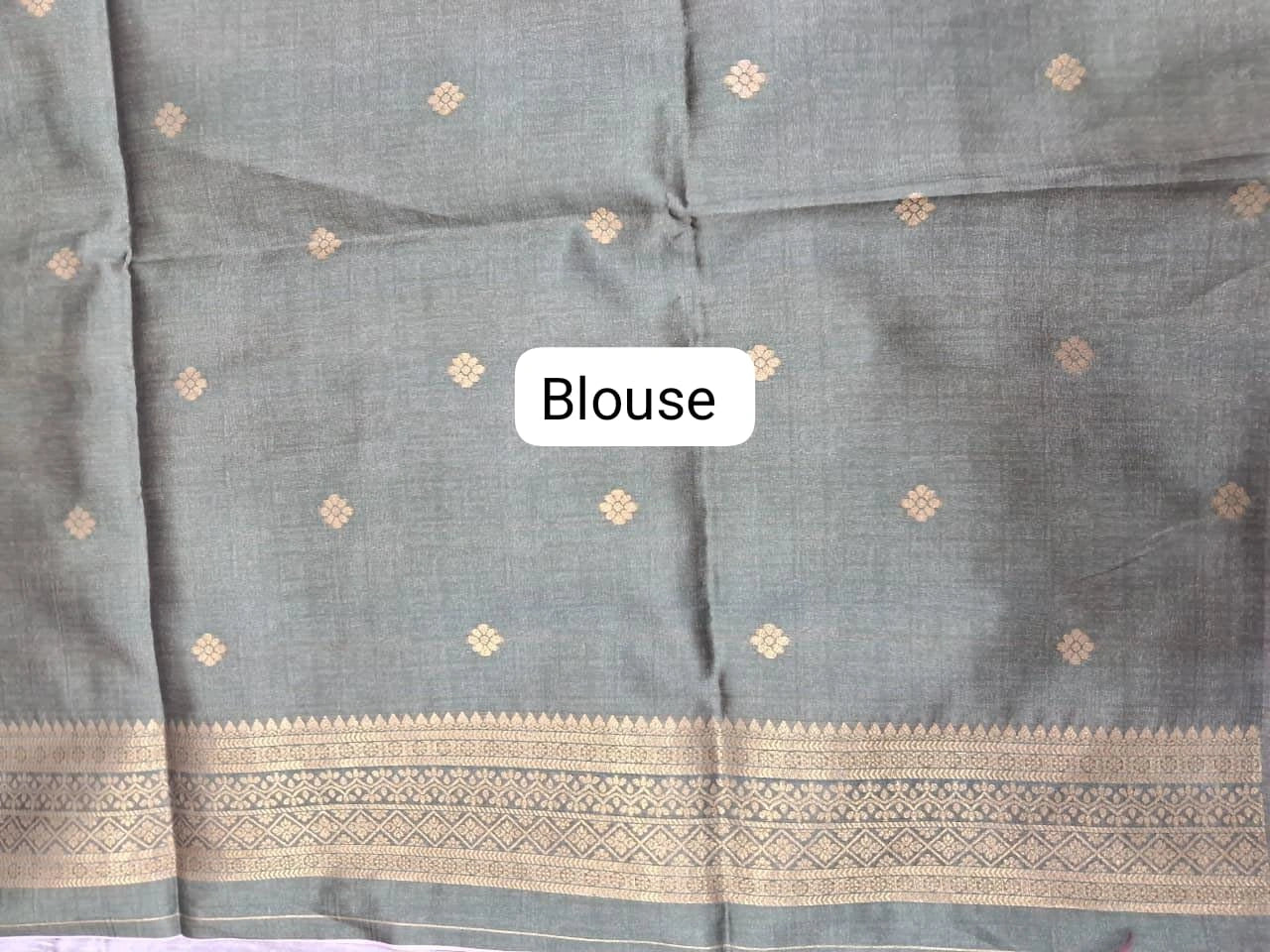lavender Banarasi Tussar saree blouse