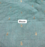 Marine Blue Banarasi Tussar Saree Blouse