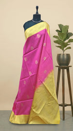 Pink Banarasi Tussar Saree