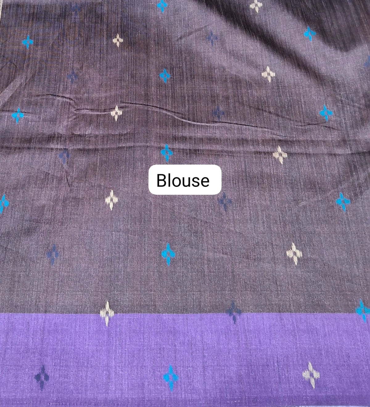 Dark Chocolate Brown Banarasi Tussar Saree Blouse