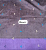 Dark Chocolate Brown Banarasi Tussar Saree Blouse