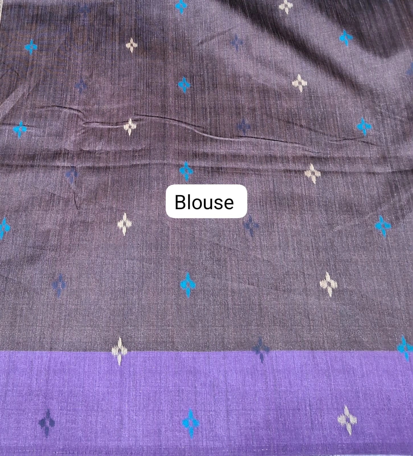 Dark Chocolate Brown Banarasi Tussar Saree Blouse