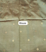 ky Blue Banarasi Tussar Saree Blouse
