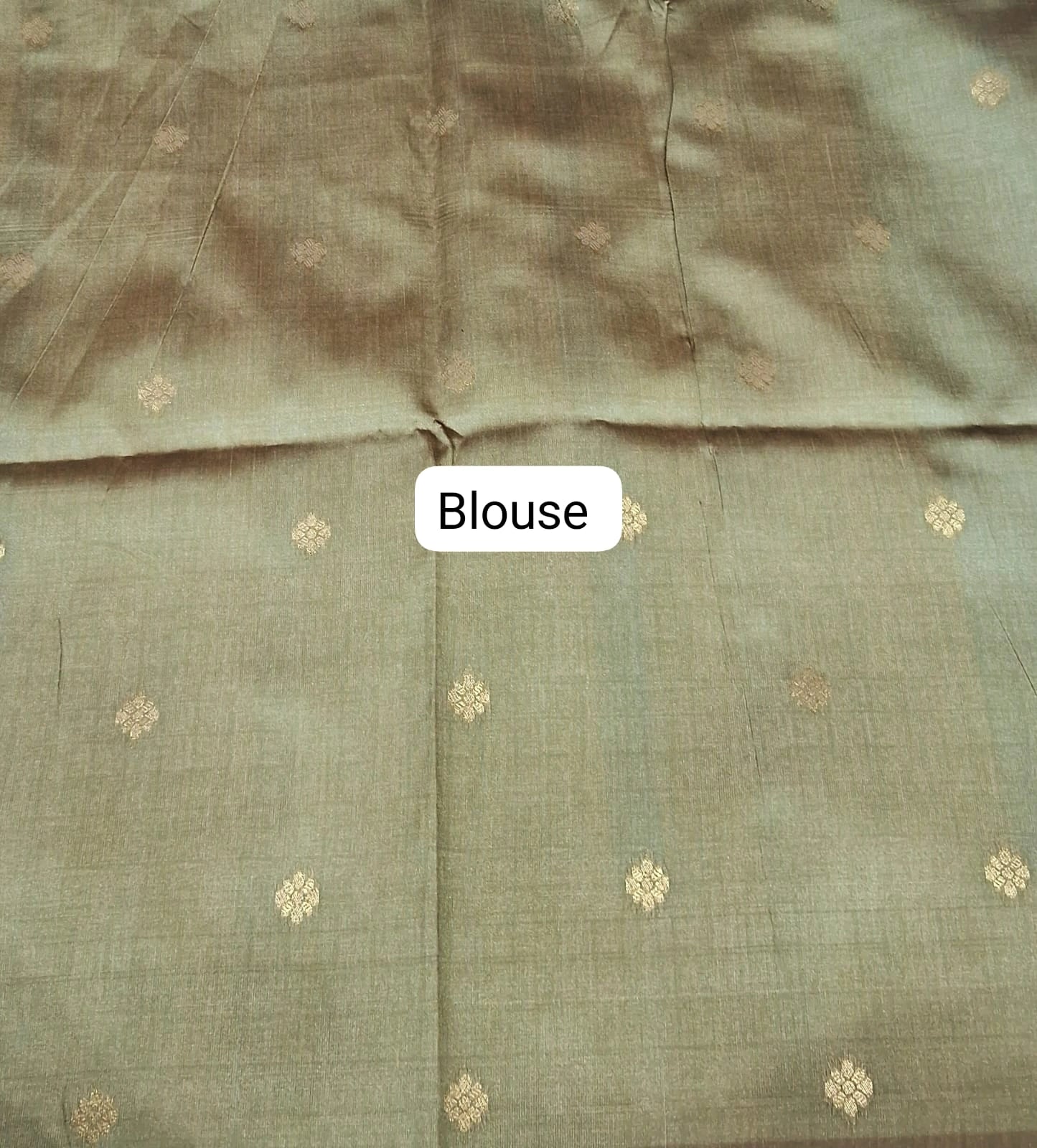 ky Blue Banarasi Tussar Saree Blouse