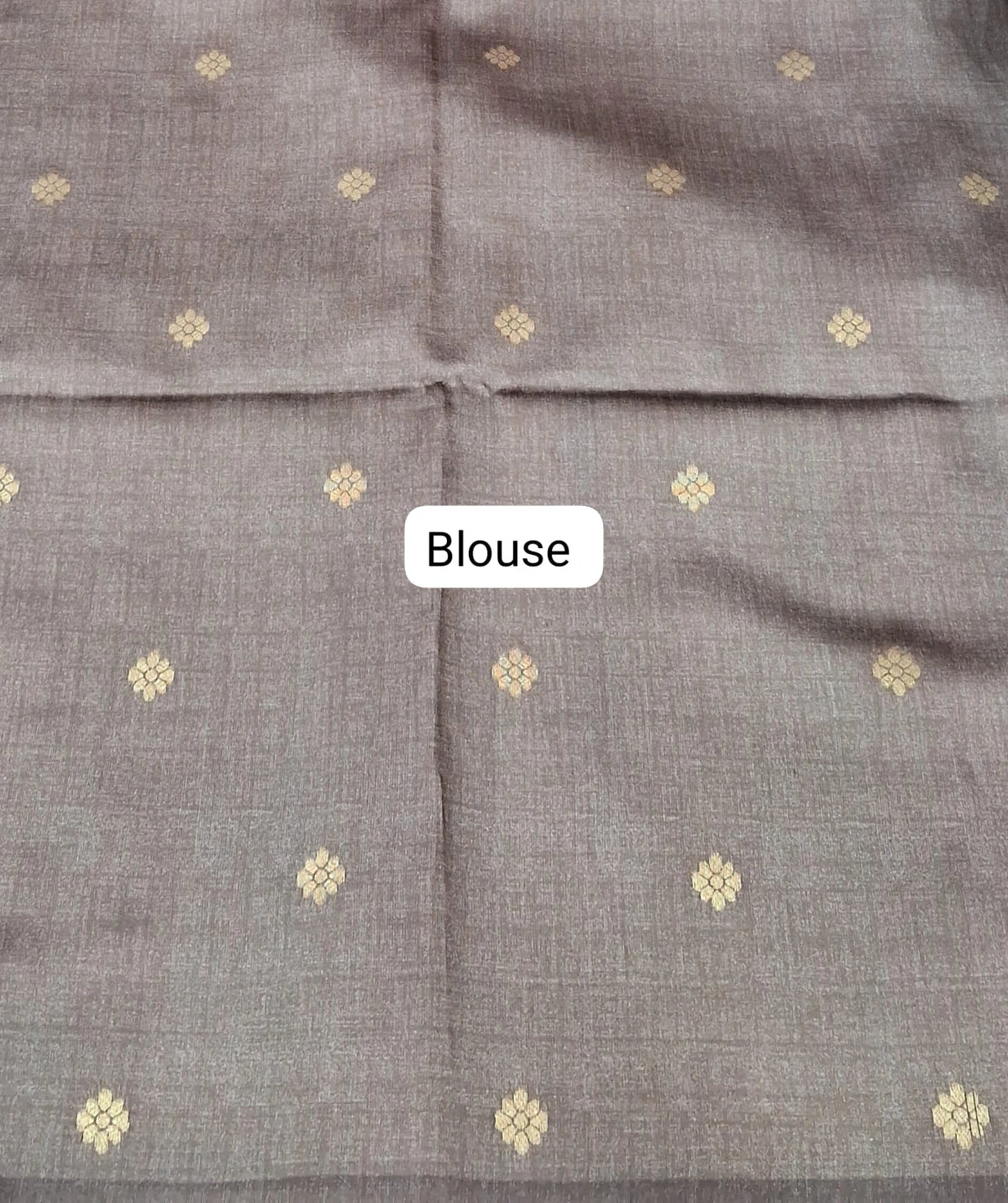 Light Blue Banarasi Tussar Saree Blouse