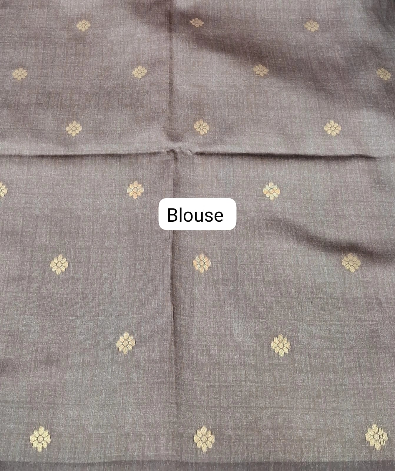 Light Blue Banarasi Tussar Saree Blouse